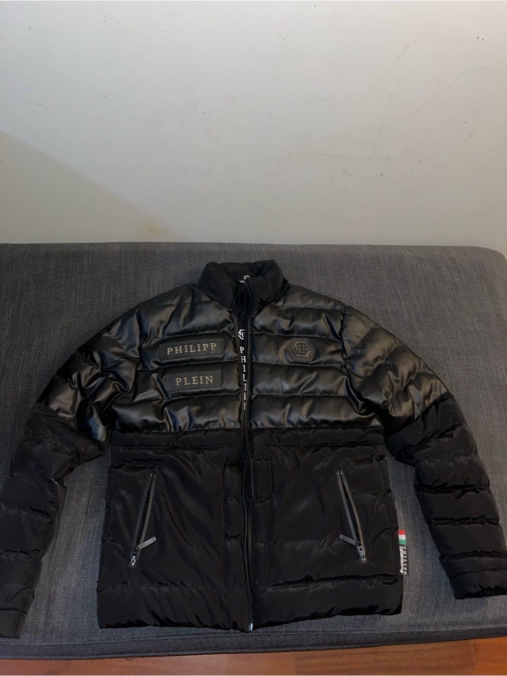 Philipp Plein unisex Black Puffer Jacket